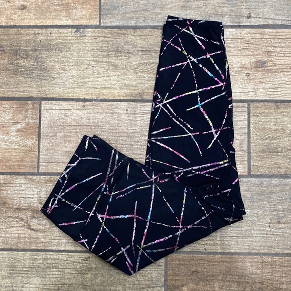 ZYIA Black Multicolor Patterned Leggings - Picture 7 of 13